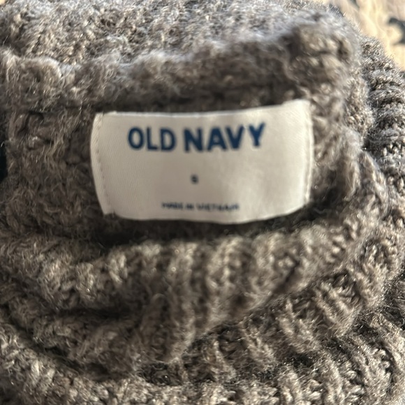 Old Navy size small turtleneck sweater gray. - Picture 6 of 7